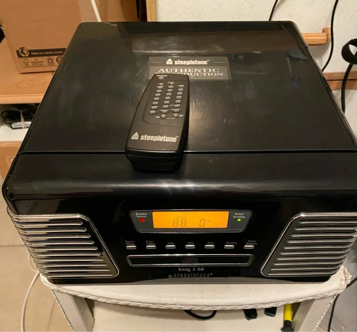 Steepletone Stereo System Record Player, CD, Radio - Image 2