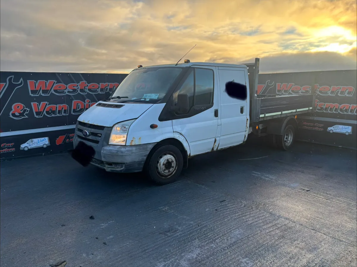 2012 ford transit 2.4 tipper for dismantling