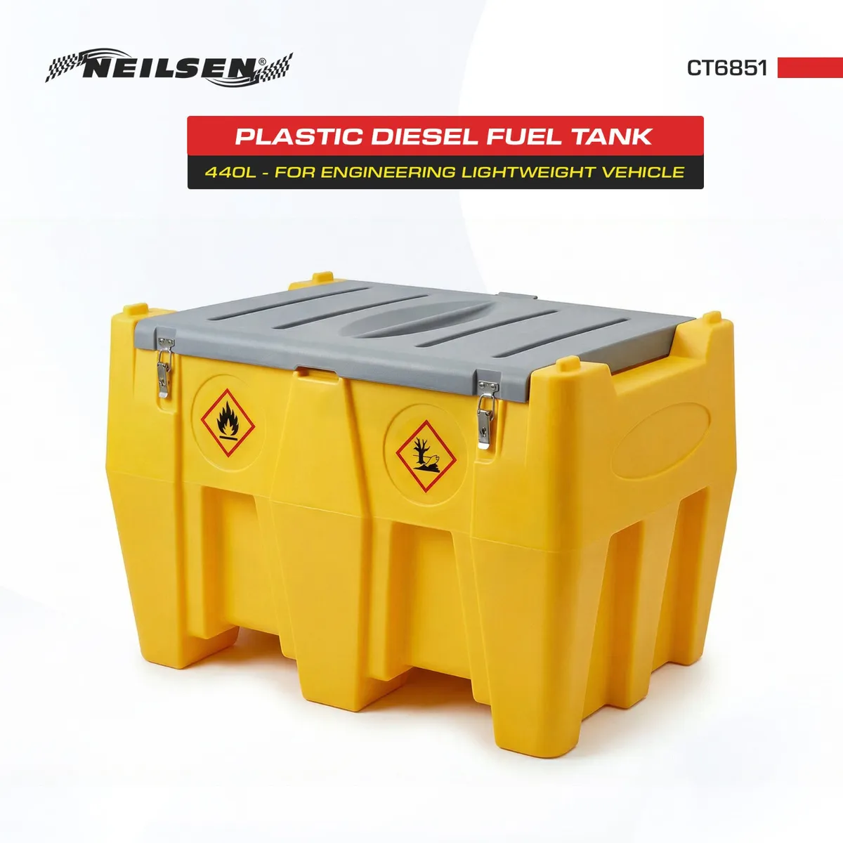 440L DIESEL FUEL TANK WITH 12V PUMP - Image 2