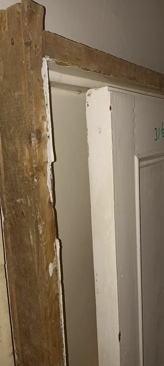 Old Pine Door & Fame - Image 1