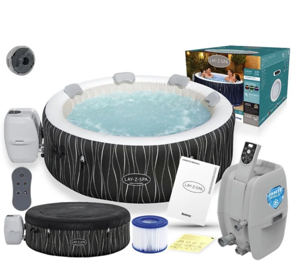 Lay. Z Spa Hollywood hot tub 4/6 person with Led - Image 1