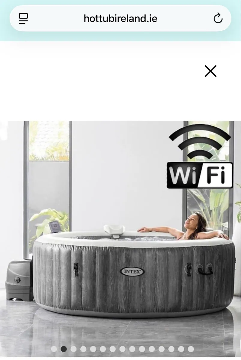 Intex Grey Wood Deluxe WiFi Hot Tub – 4 Person - Image 2