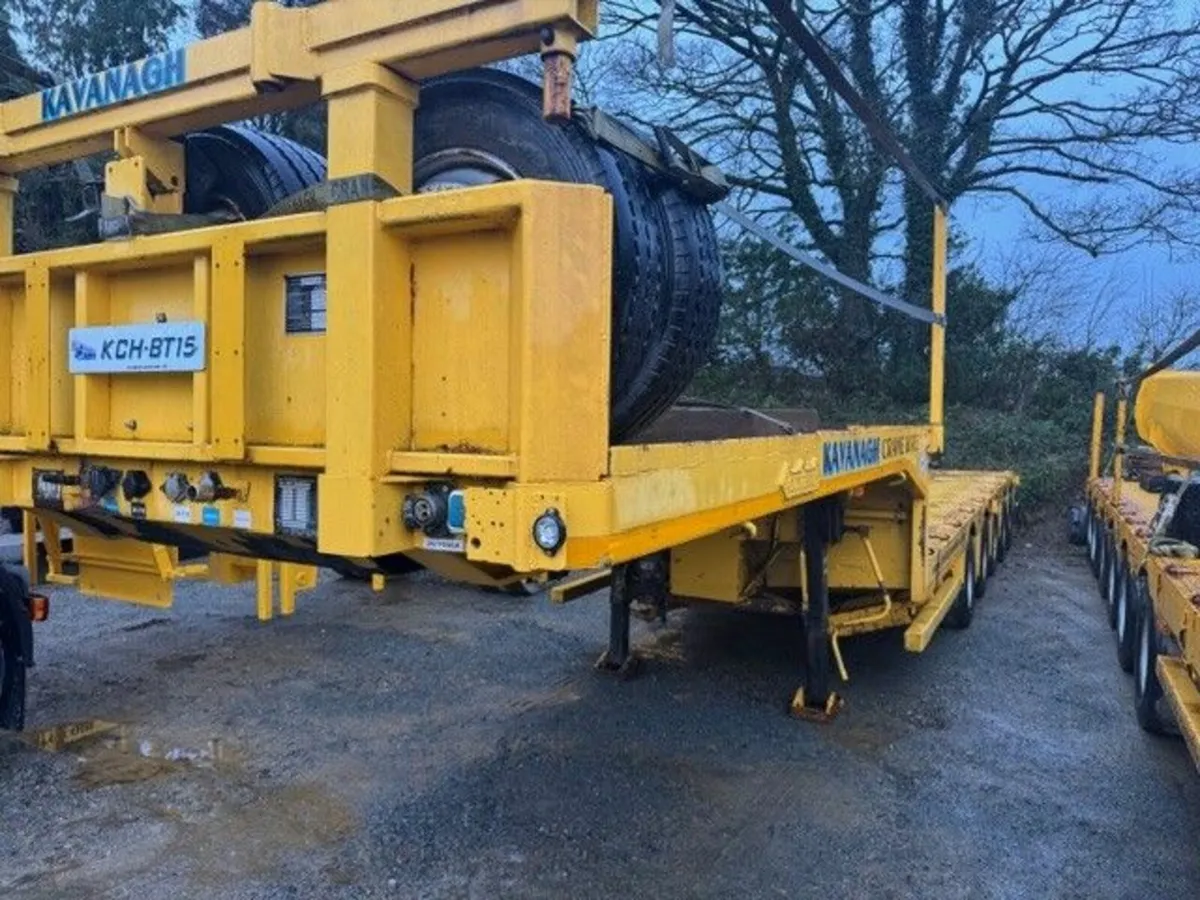 5 axle step frame trailer low loader power steered - Image 3