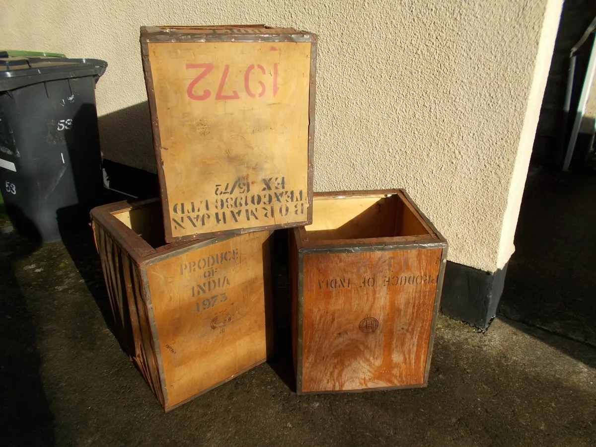 Vintage Tea Chests - Image 1