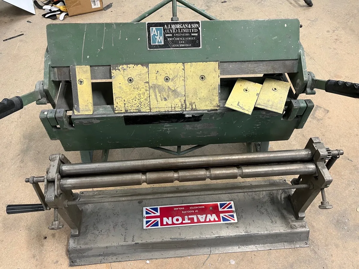 Hand metal folder and rollers - Image 1