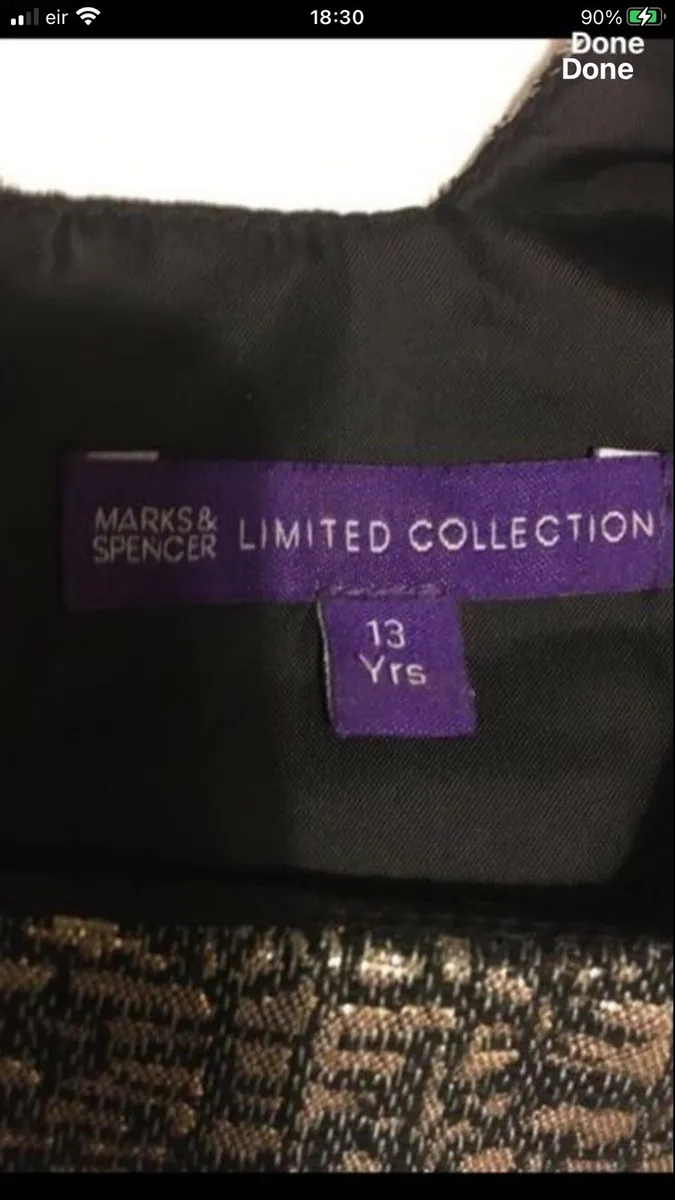 Girls stunning M&S dress age 13 €8 - Image 2