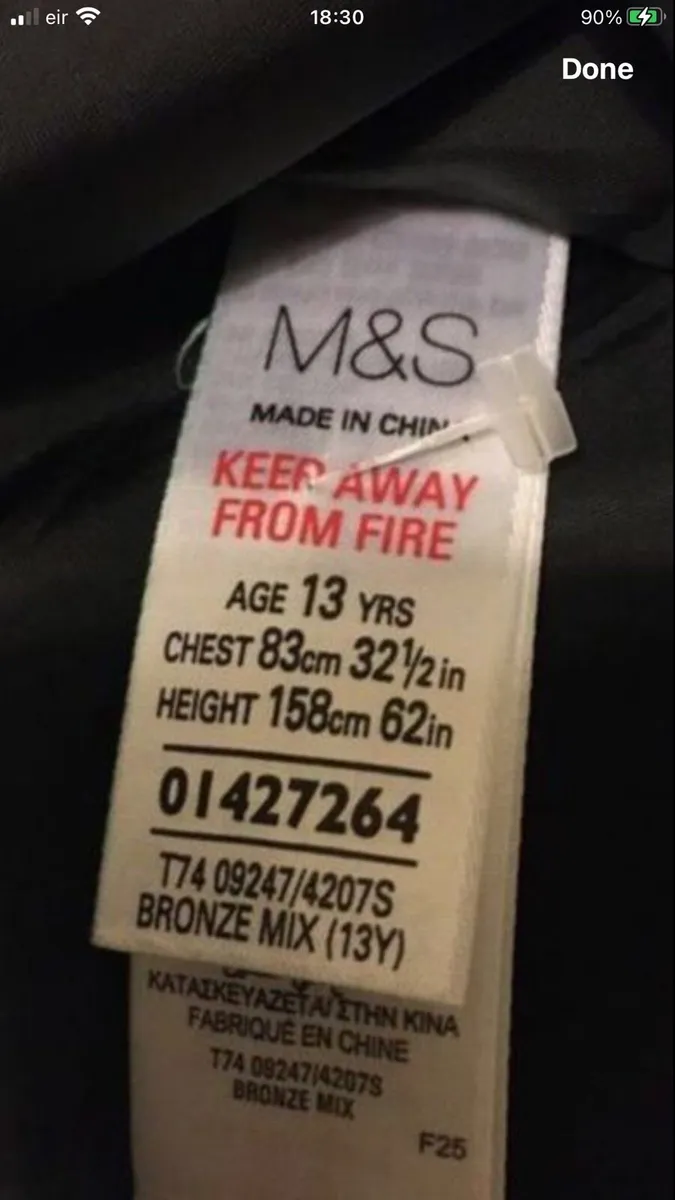 Girls stunning M&S dress age 13 €8 - Image 3