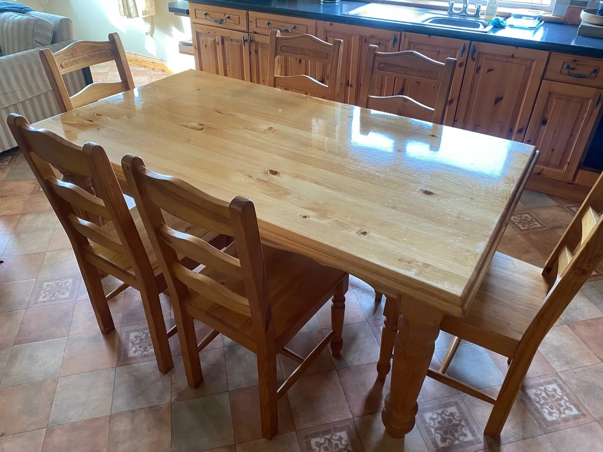Dining Table & Six Chairs - Image 3
