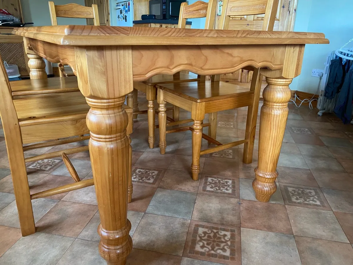 Dining Table & Six Chairs - Image 4