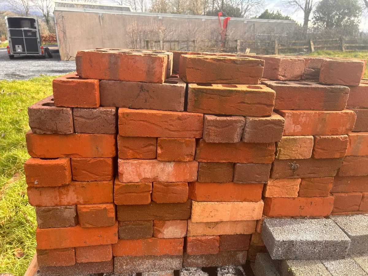Reclaimed redbrick and concrete blocks - Image 1