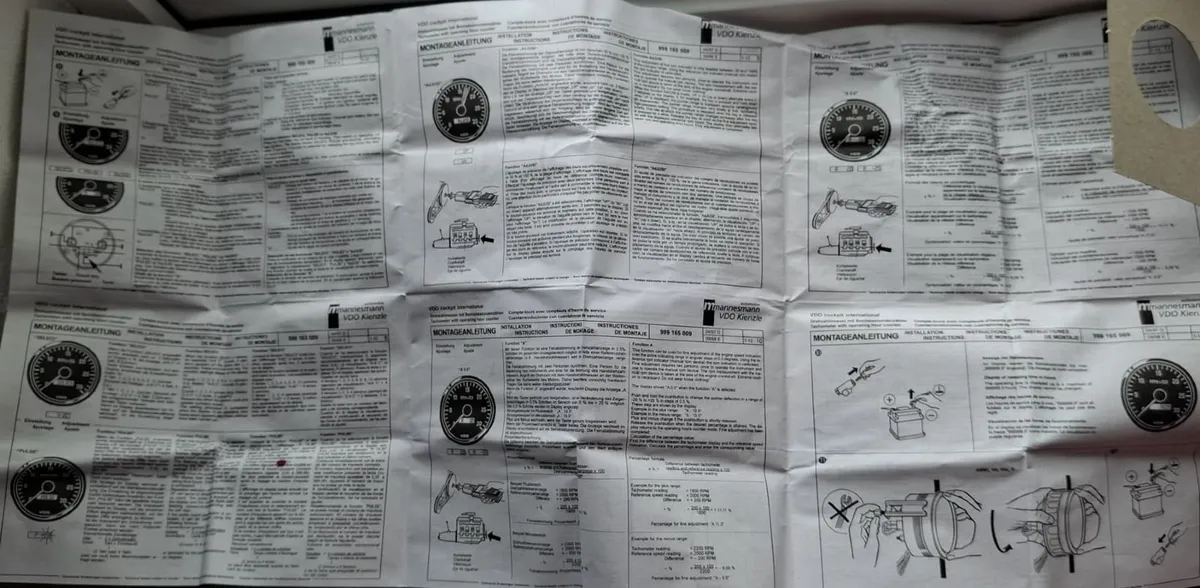 VDO "cockpit international" Rev Counter Boat12-24V - Image 3