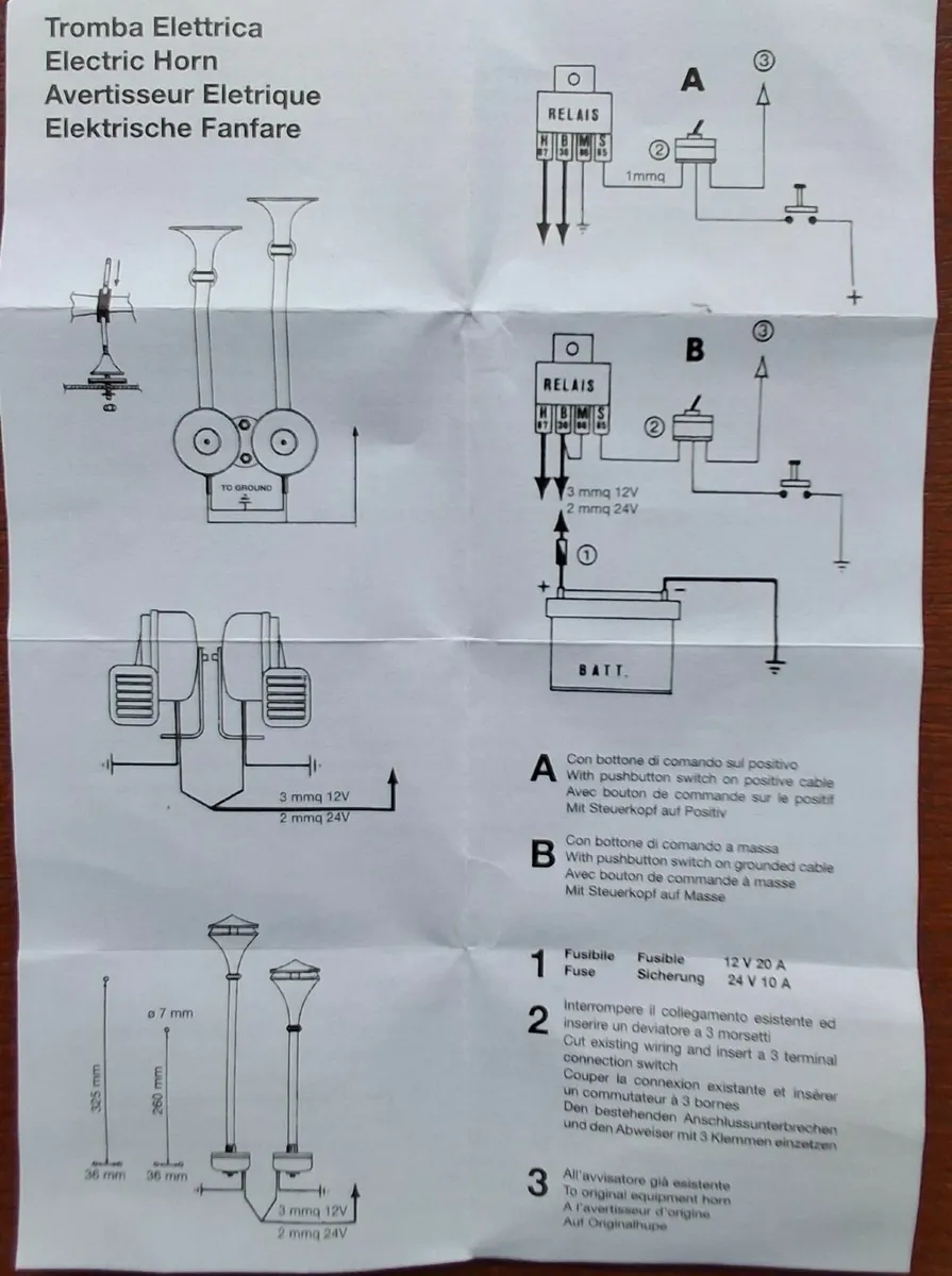 Marco Electric Horn 12v, single electromagnetic - Image 3