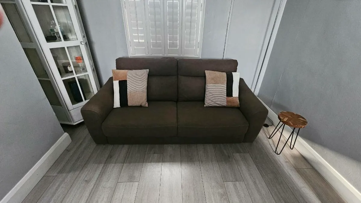 2 seater suede couch - Image 1