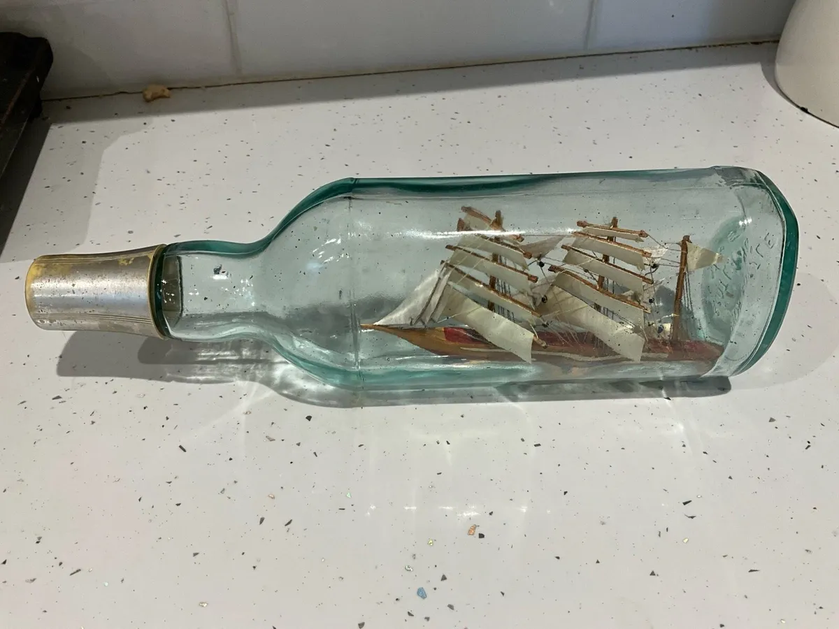 SHIP IN A BOTTLE -Teachers Scotch Liquor - Image 3