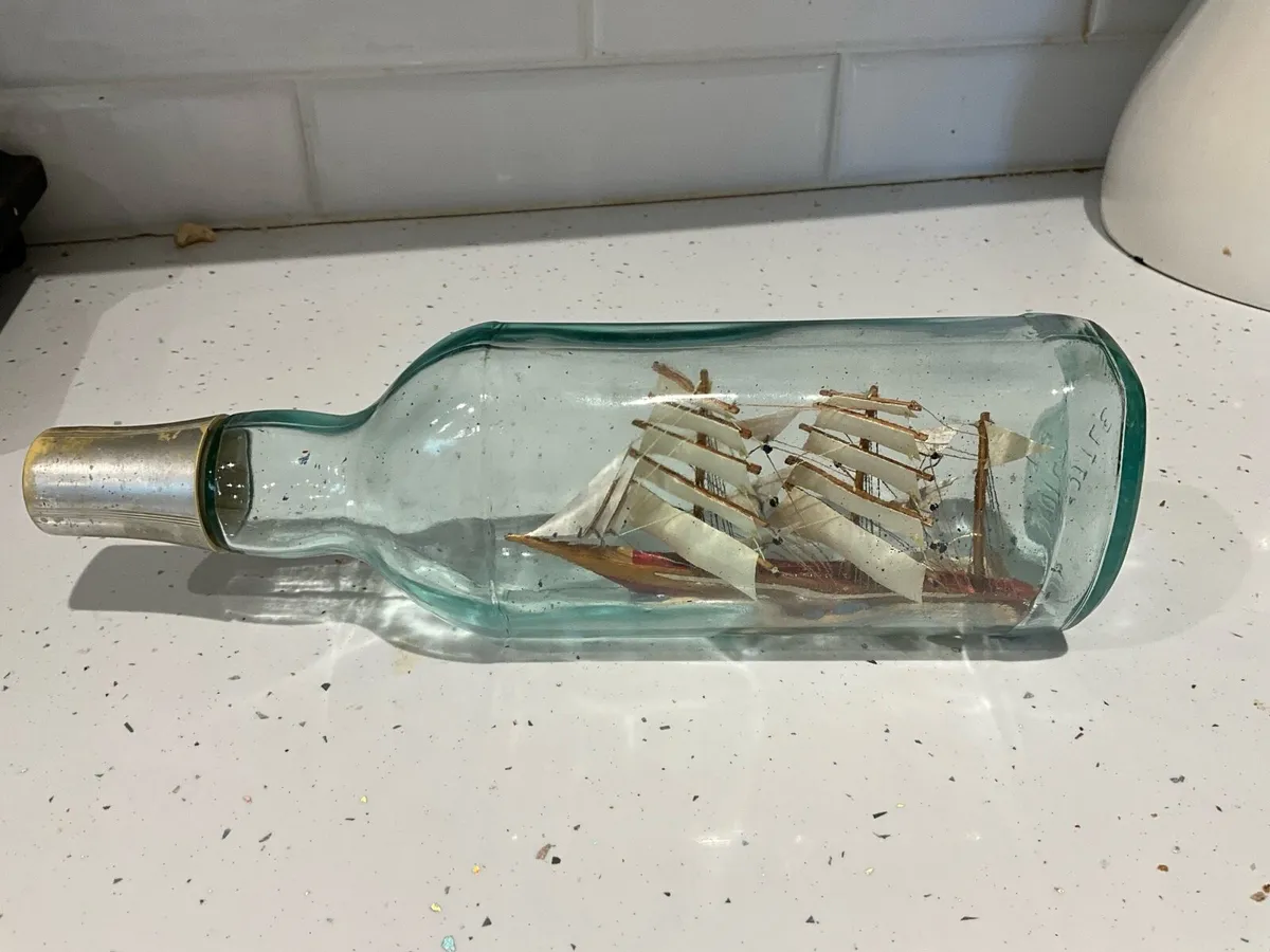 SHIP IN A BOTTLE -Teachers Scotch Liquor - Image 4