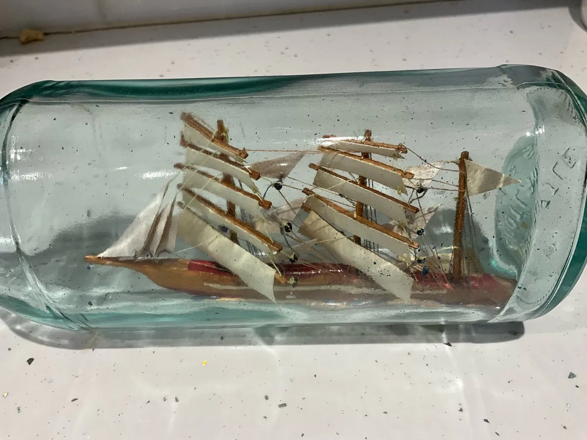 SHIP IN A BOTTLE -Teachers Scotch Liquor - Image 2