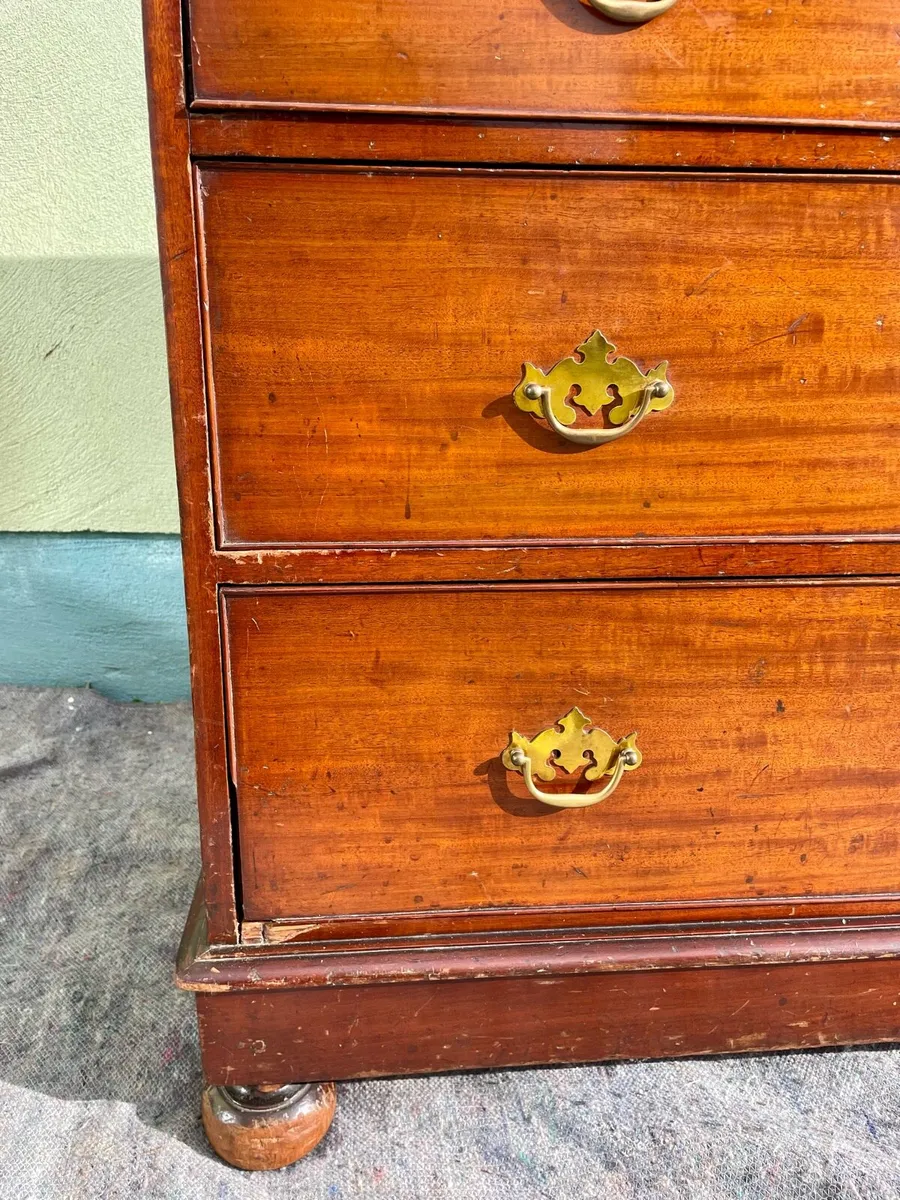 Antique Mahogany chest drawers - Image 4