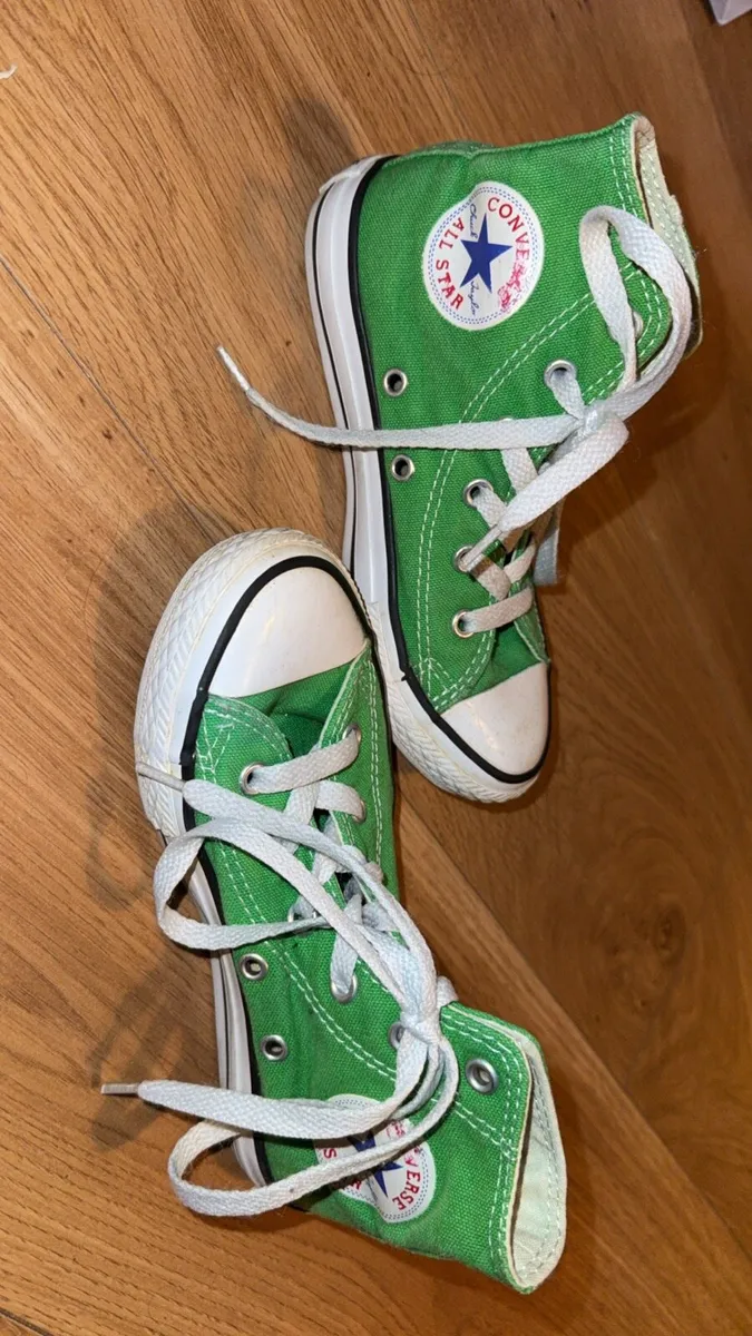 Go green Converse trainers - Image 2