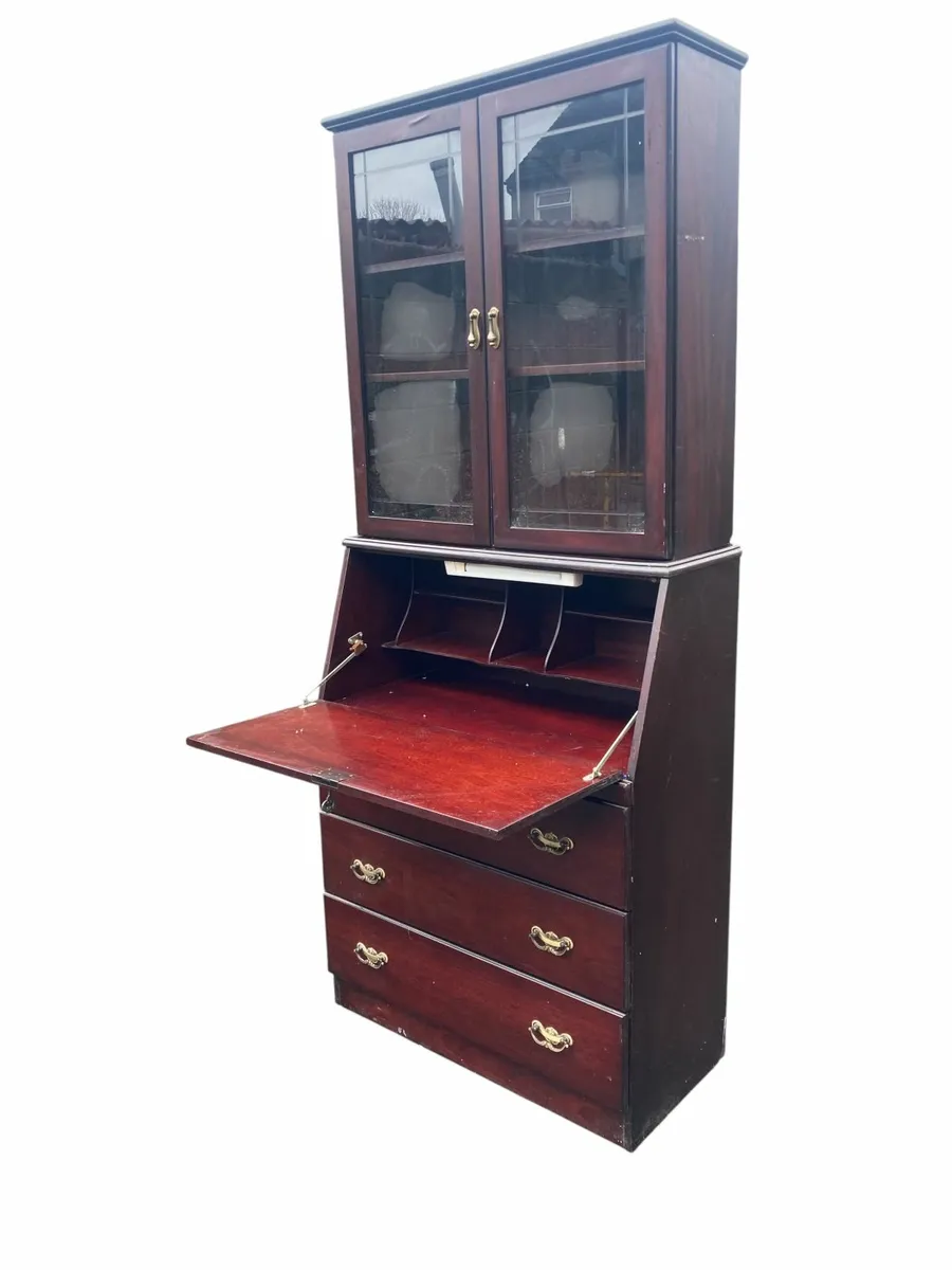 Vintage Bureau / Bookcase - Home Desk - Image 3