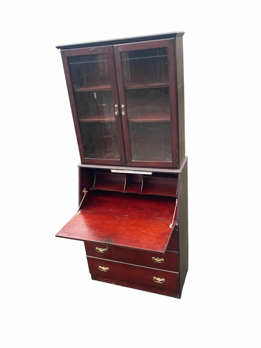 Vintage Bureau / Bookcase - Home Desk - Image 4