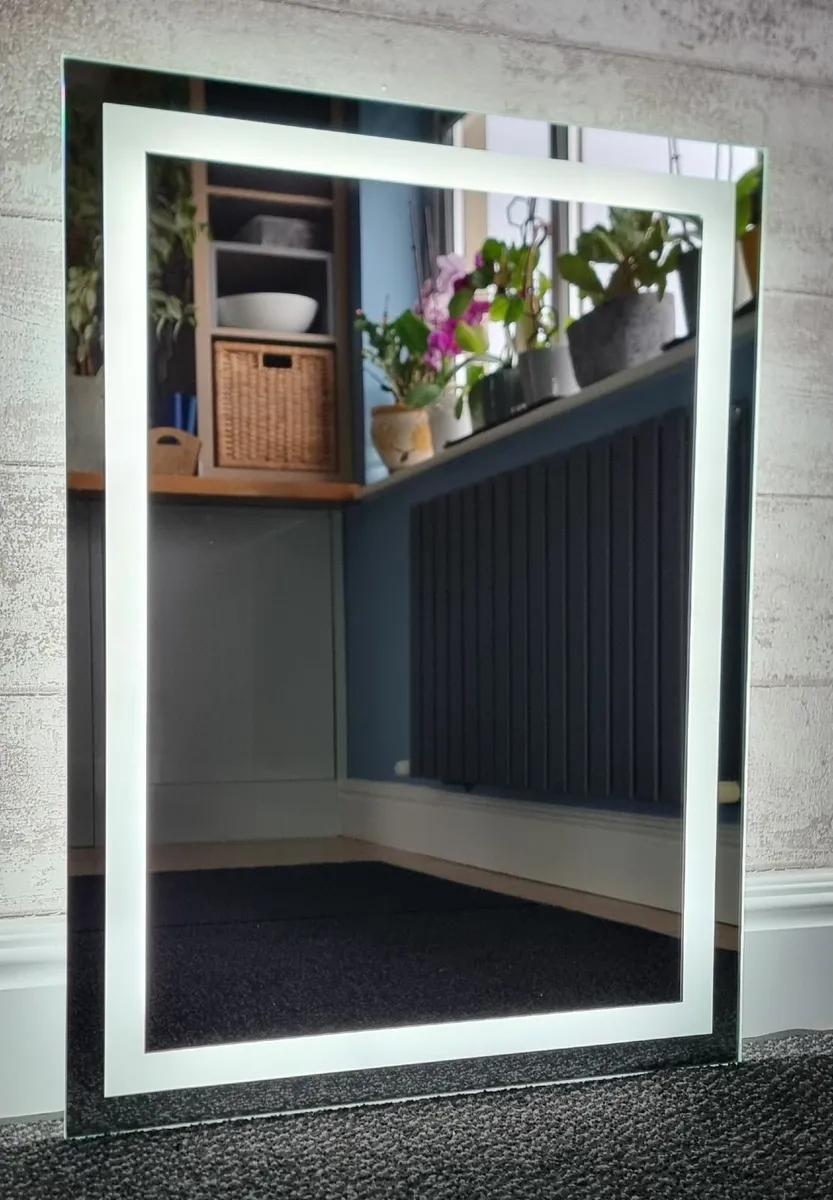 LED Bathroom Mirror 60x80cm Cool LED Light Bright - Image 2