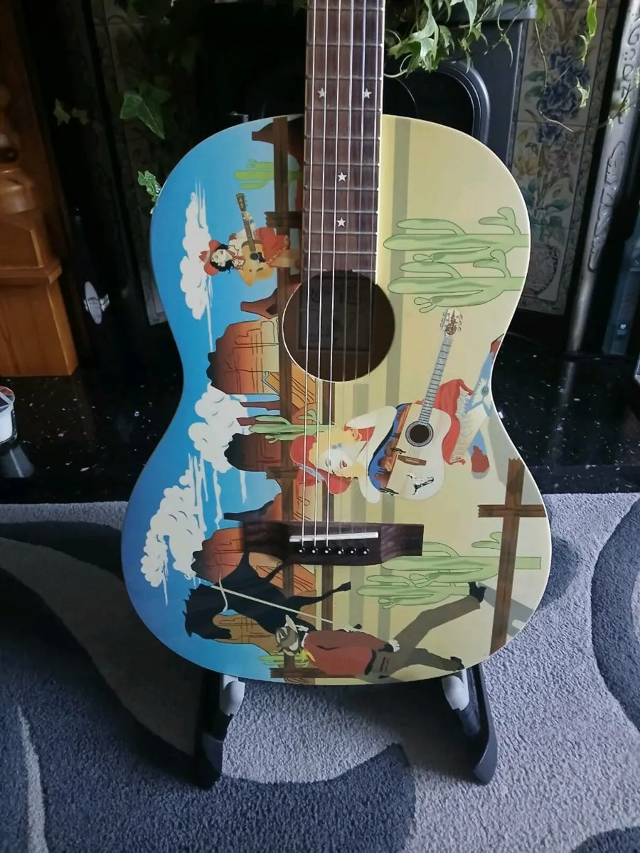 Rodeo King "Cowgirl" Art series Guitar - Image 2