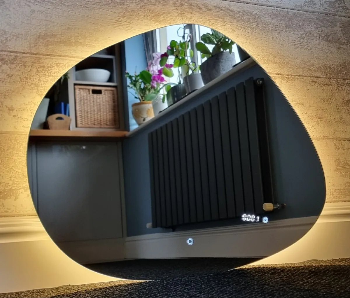 LED Bathroom Mirror 80x62cm Dual LED Backlit - Image 3