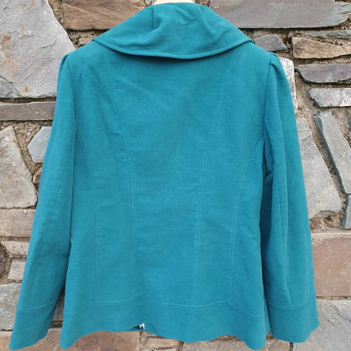 Per Una teal womens jacket size 14 - Image 3