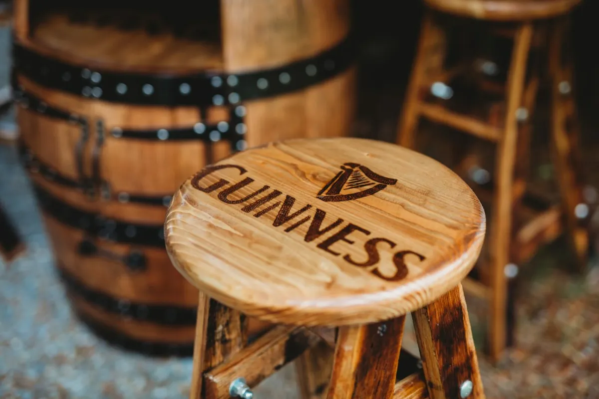 Oak barrel stools - Image 1