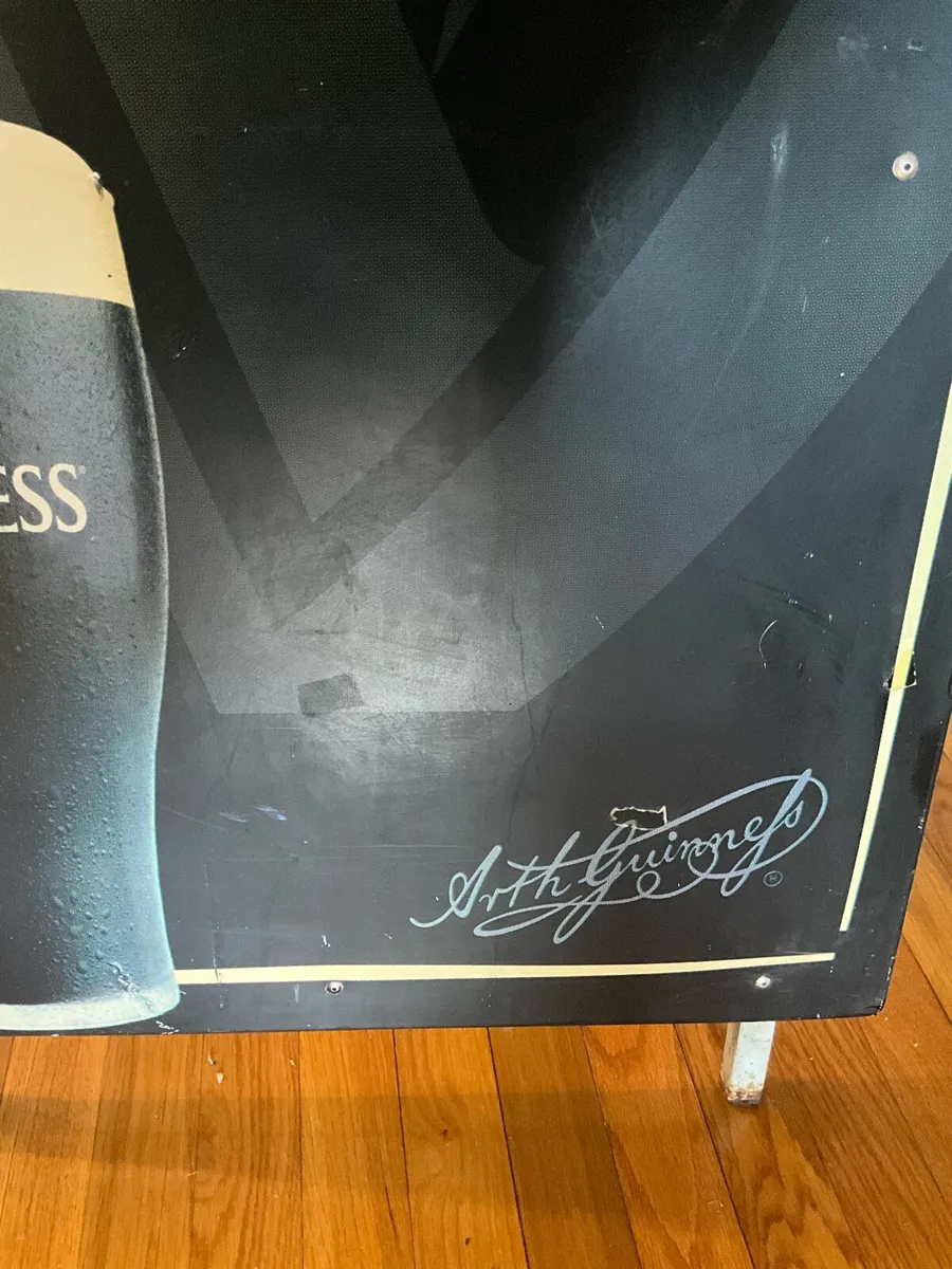 Vintage Double Sided Metal GUINNESS Notice Sign - Image 3