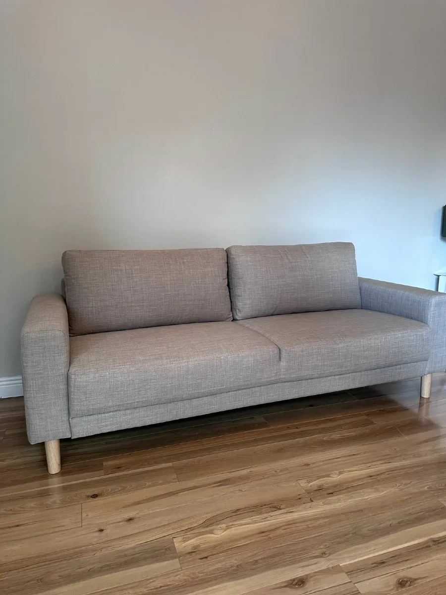 JYSK Beige Fabric Sofa 200 cm –Excellent Condition - Image 2