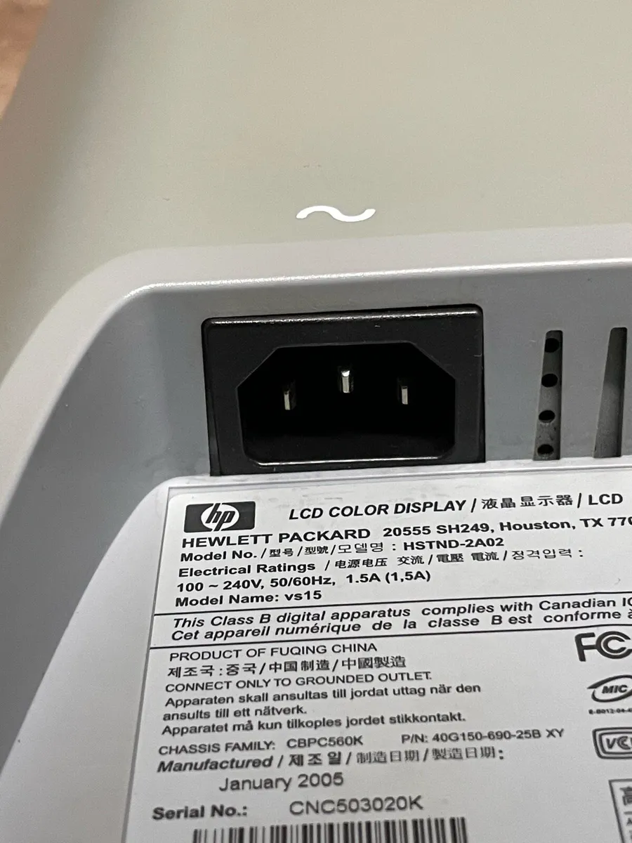 HP HSTND-2A02 Monitor - Image 4