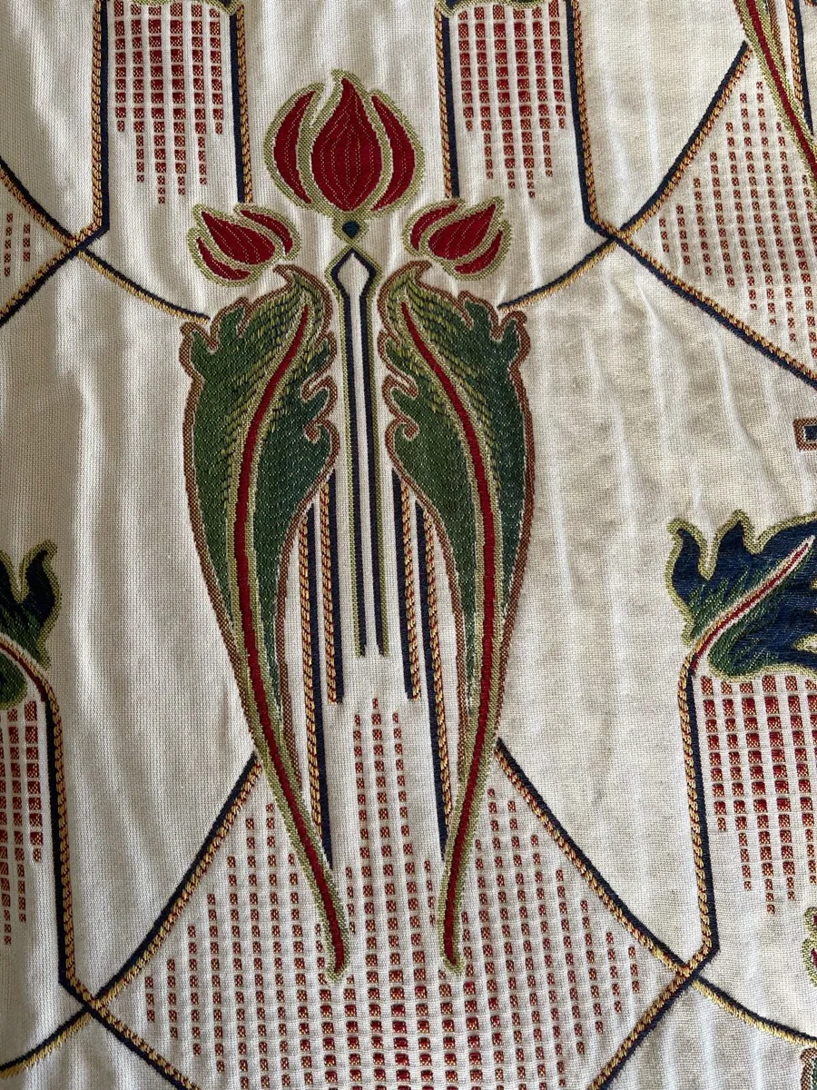 2 matching pairs of Rene Mackintosh design curtain - Image 2