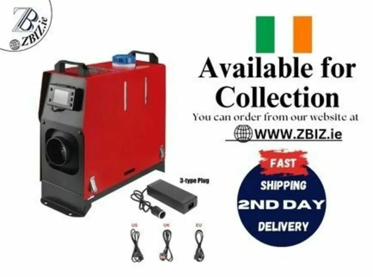 Diesel Air Heater 12V 3/8KW With Adapter - Image 1