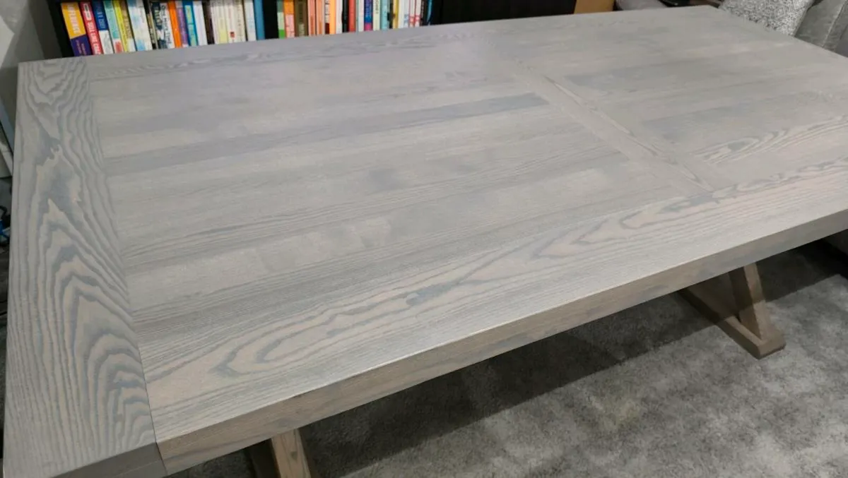 Bespoke Designed Ash Dining Table, Like New - Image 3