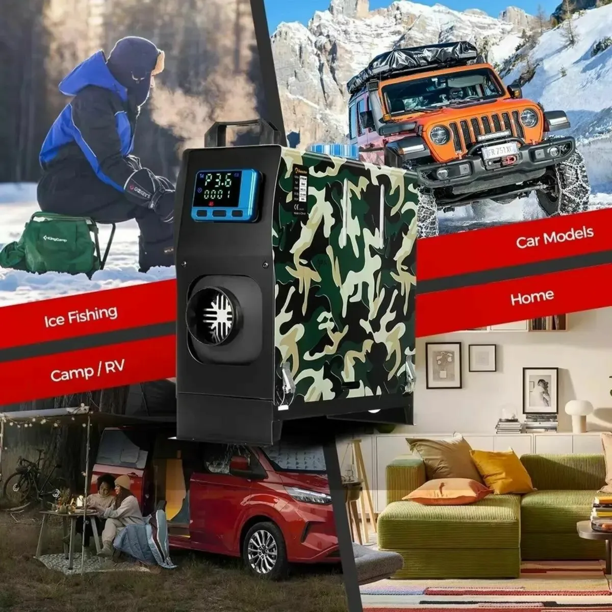 3/8KW 12V Diesel Air Heater Without Adapter - Image 2