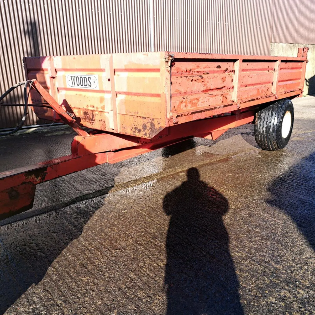WOODS  12×7 Steel Tipping Trailer - Image 1