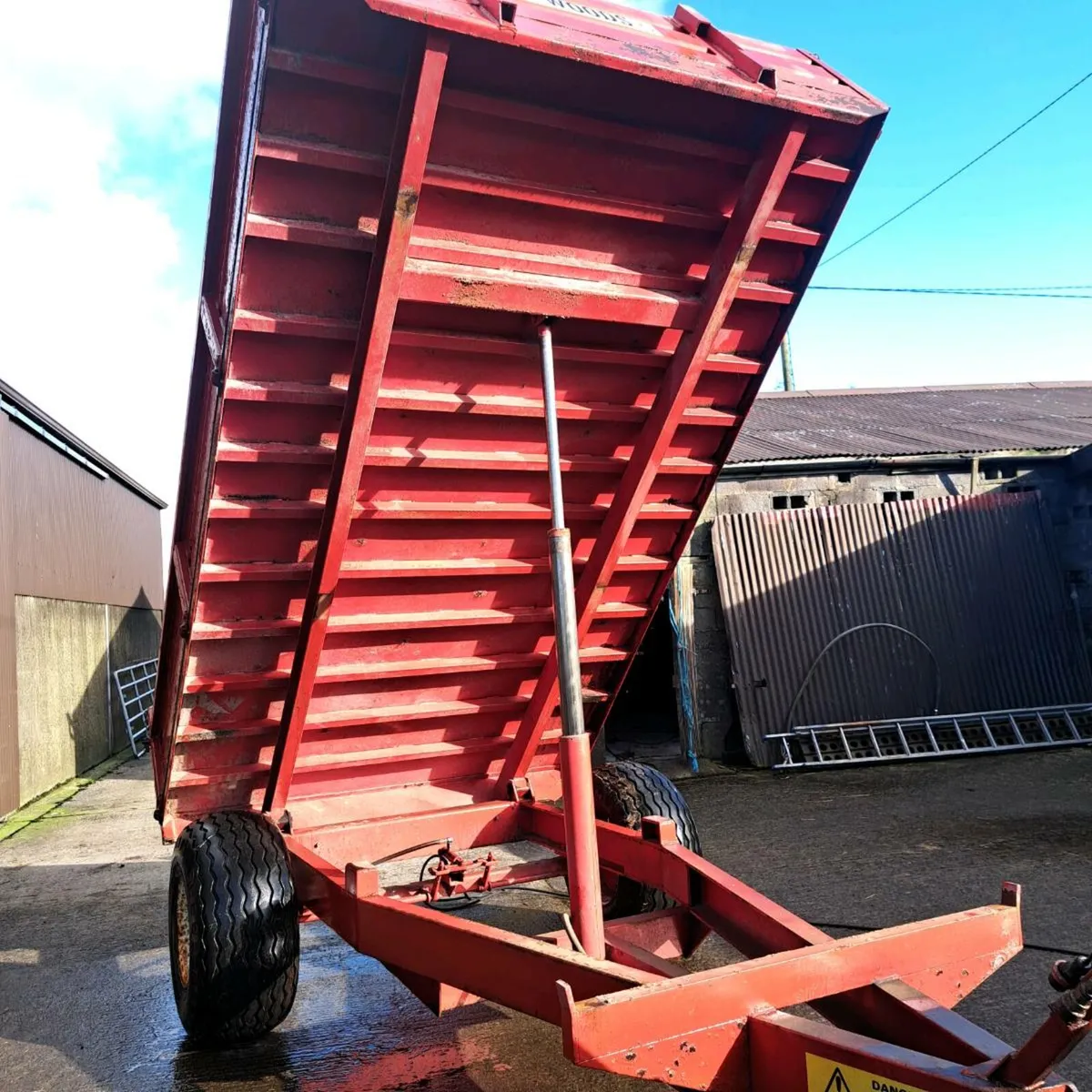 WOODS  12×7 Steel Tipping Trailer - Image 4