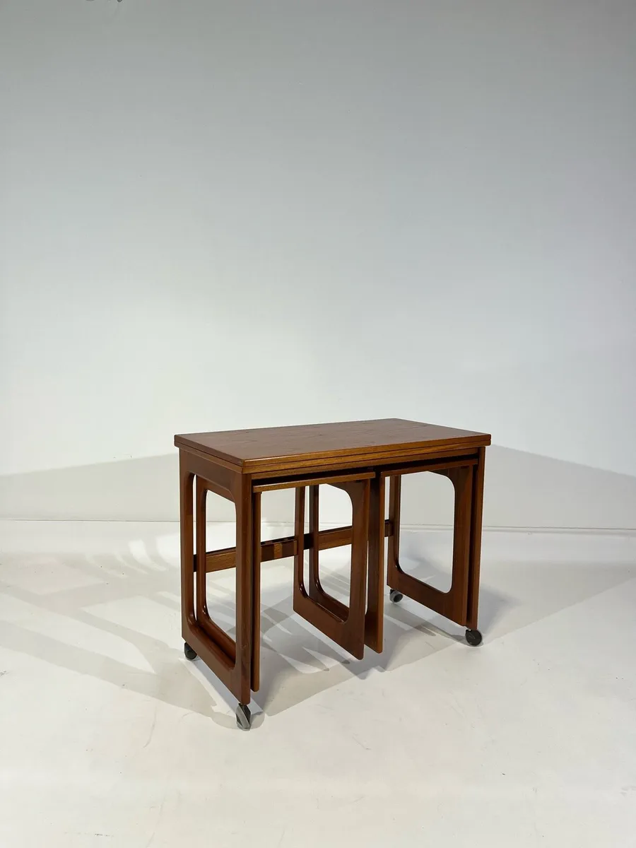 Mid century folding table nest - Image 1