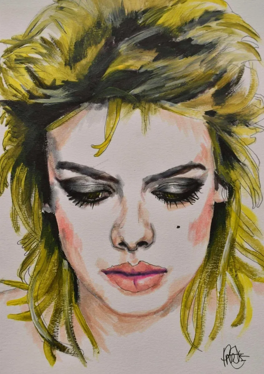 Original Hand-drawn pop culture wall art - Image 1