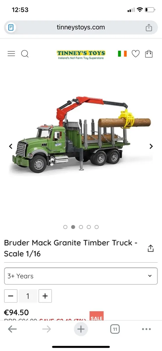 Bruder Mack Timber Truck - Image 2