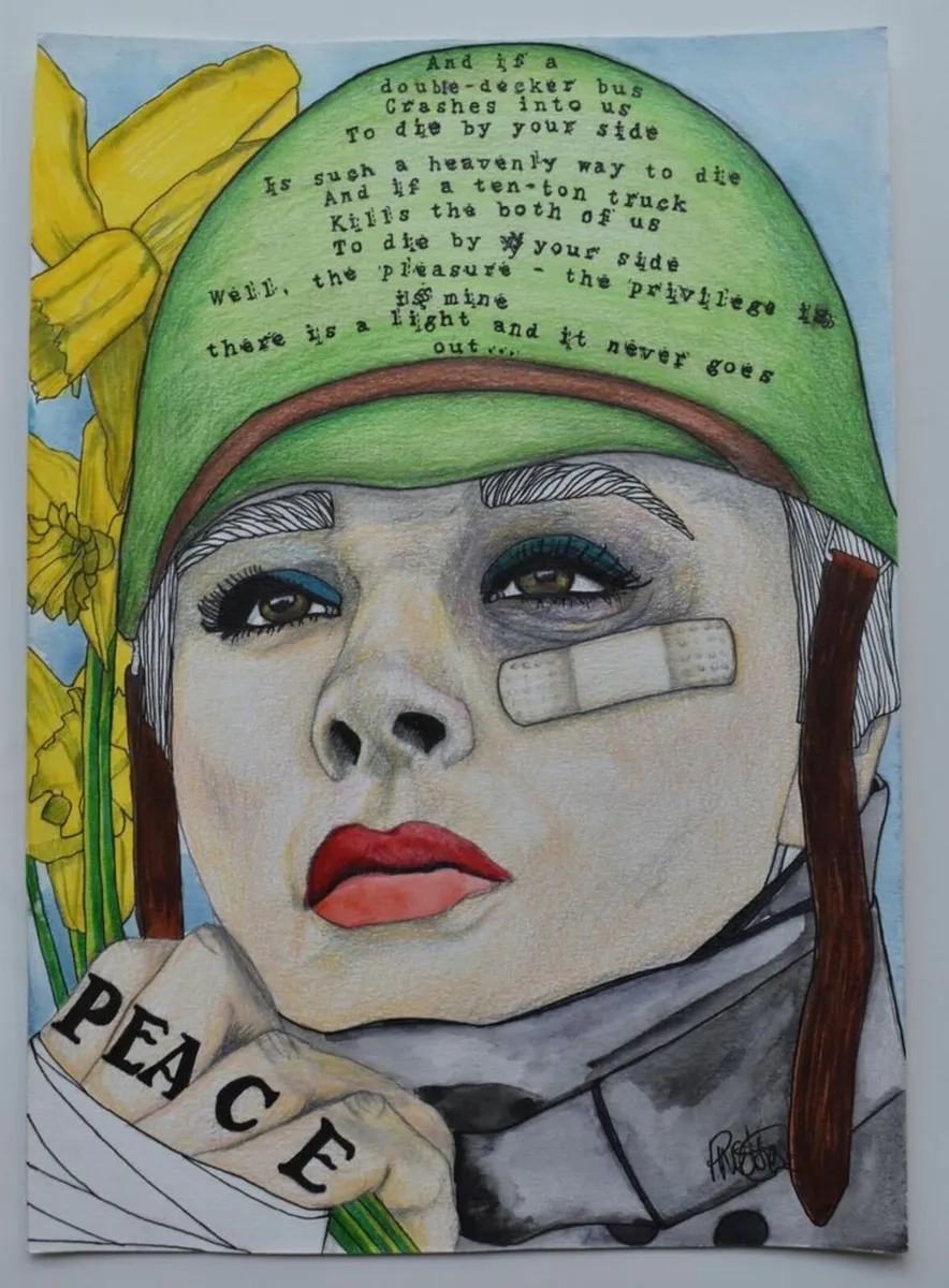 Original Hand-drawn pop culture wall art - Image 4