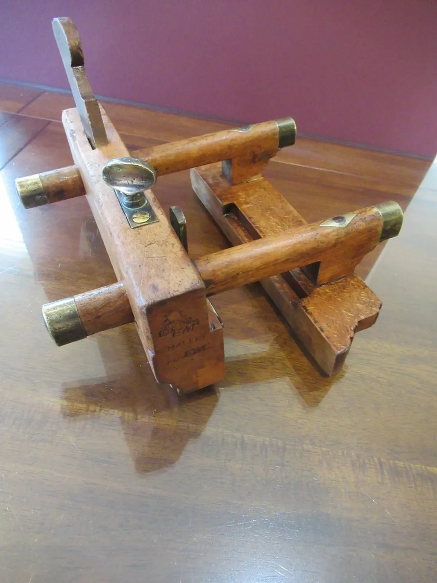 antique vintage PLOUGH PLANE RARE tools carpentry - Image 3