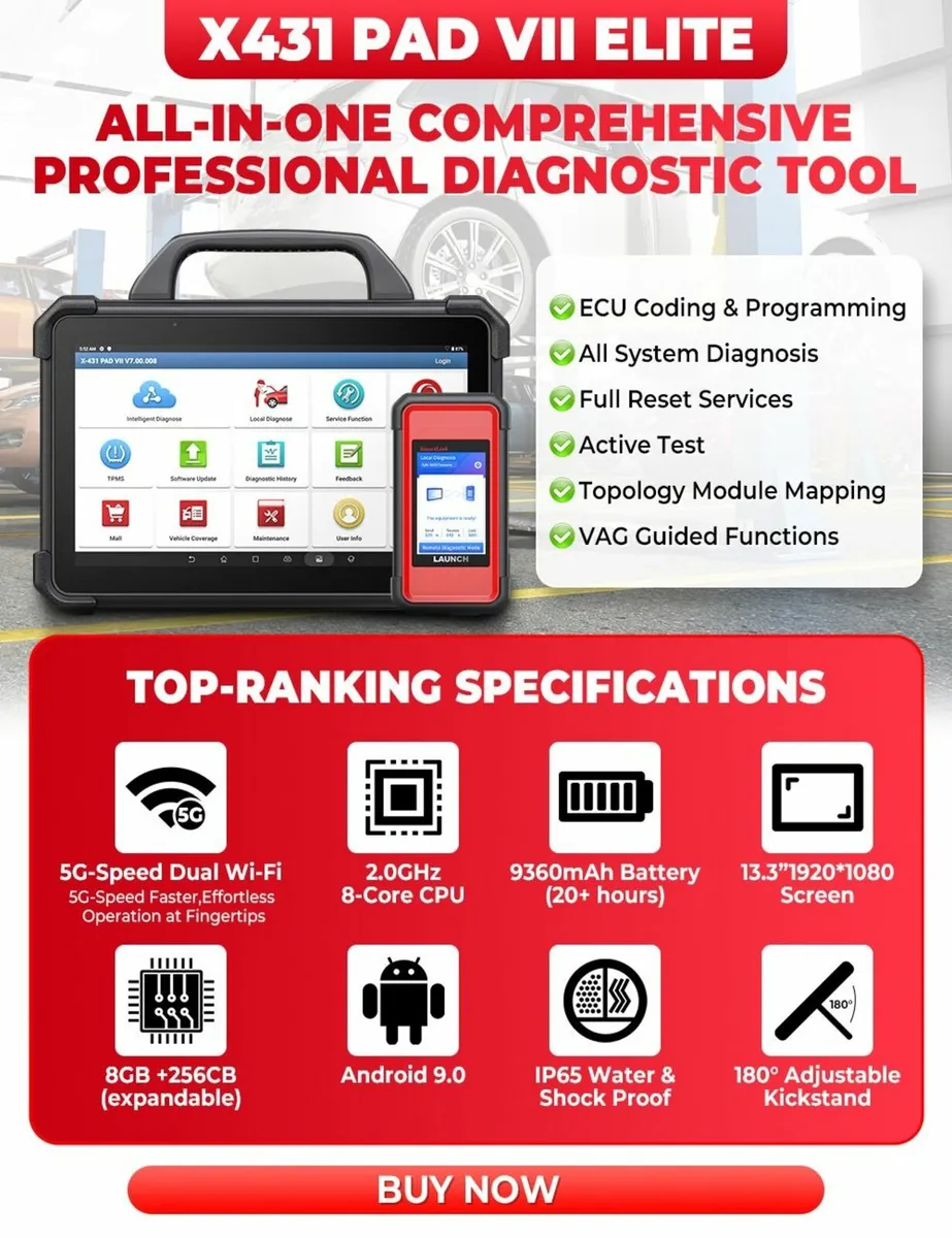 Launch X431 PAD VII Scanner Tool - Image 1