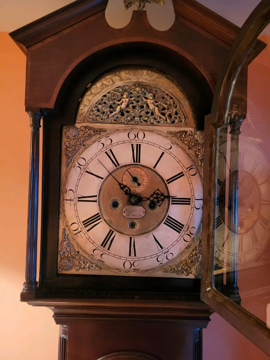 Irish longcase clock john parker - Image 4