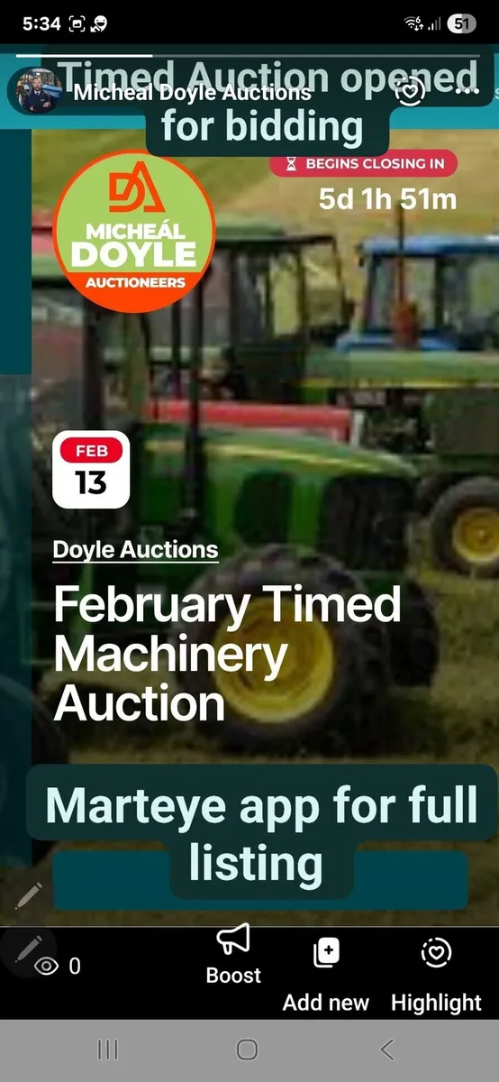 Timed Auction opened for bidding - Image 1