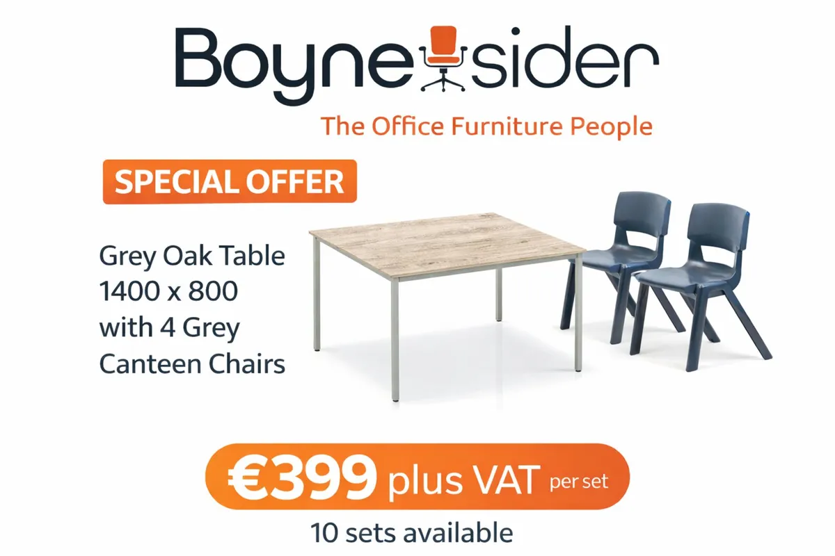 Canteen tables and chairs special offer