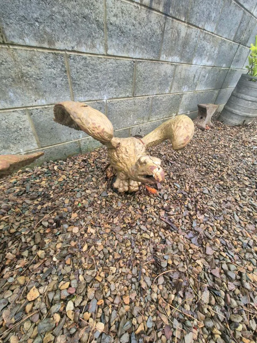 Cast iron pair of eagles - Image 3