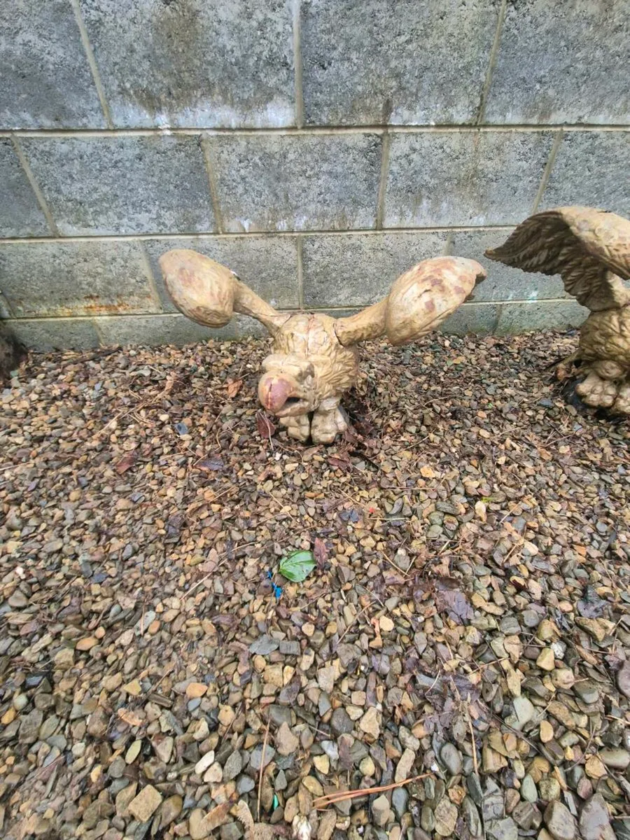 Cast iron pair of eagles - Image 2