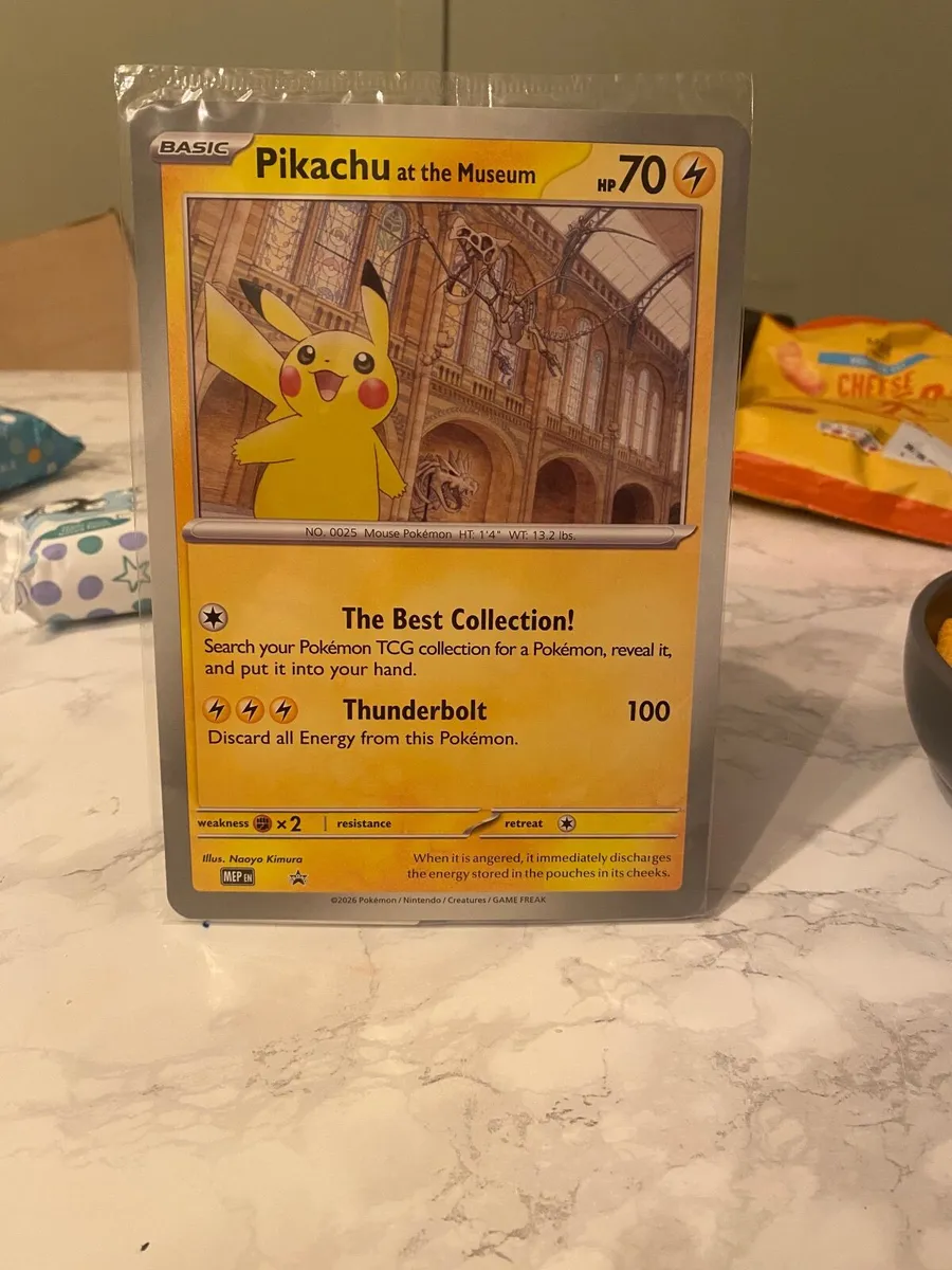 Pokemon Pikachu at the Natural History Museum Seal - Image 1